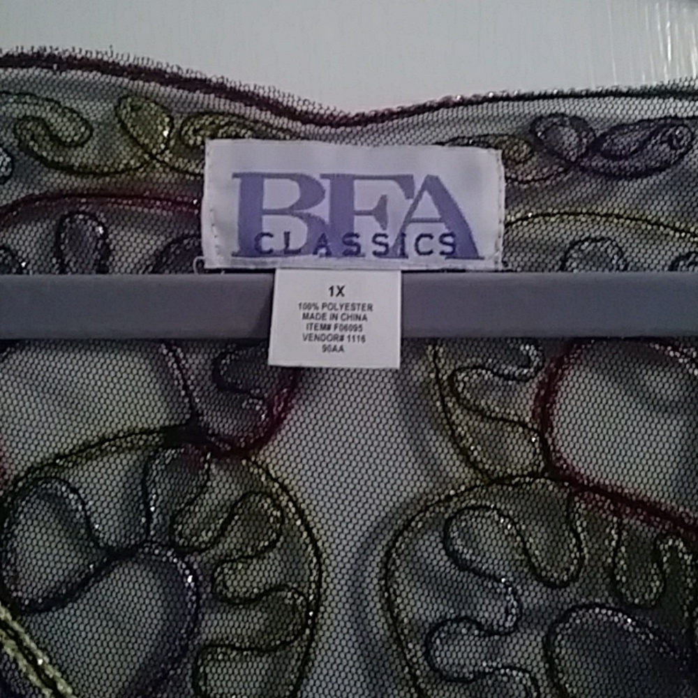 Sheer Embroidered Jacket - Picture 2 of 2